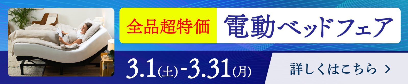 電動ベッドフェア - 3/1~3/31 -